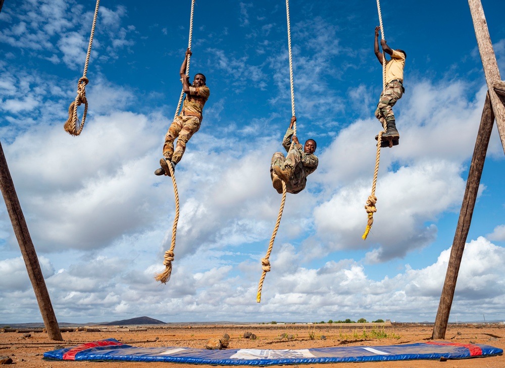 SFAB oversees obstacle course training at BIR