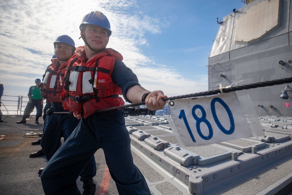 USS Antietam (CG 54) RAS with USNS Rappahannock (T-AO 204)