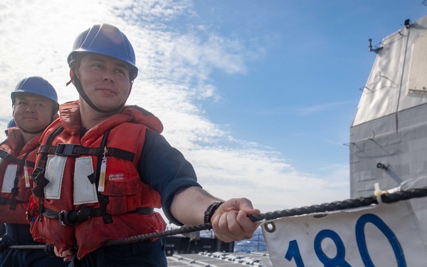 USS Antietam (CG 54) RAS with USNS Rappahannock (T-AO 204)