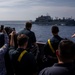 USS Rafael Peralta (DDG 115) hosts the Philippines Navy during a VERTREP