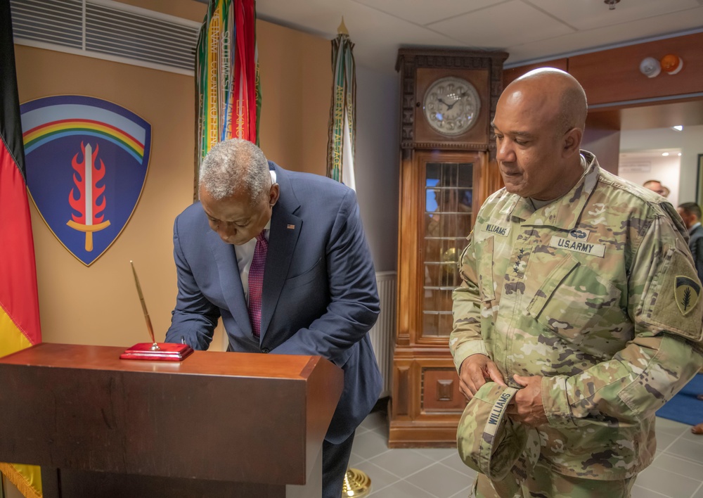 Secretary of Defense Lloyd J. Austin III visits USAREUR-AF