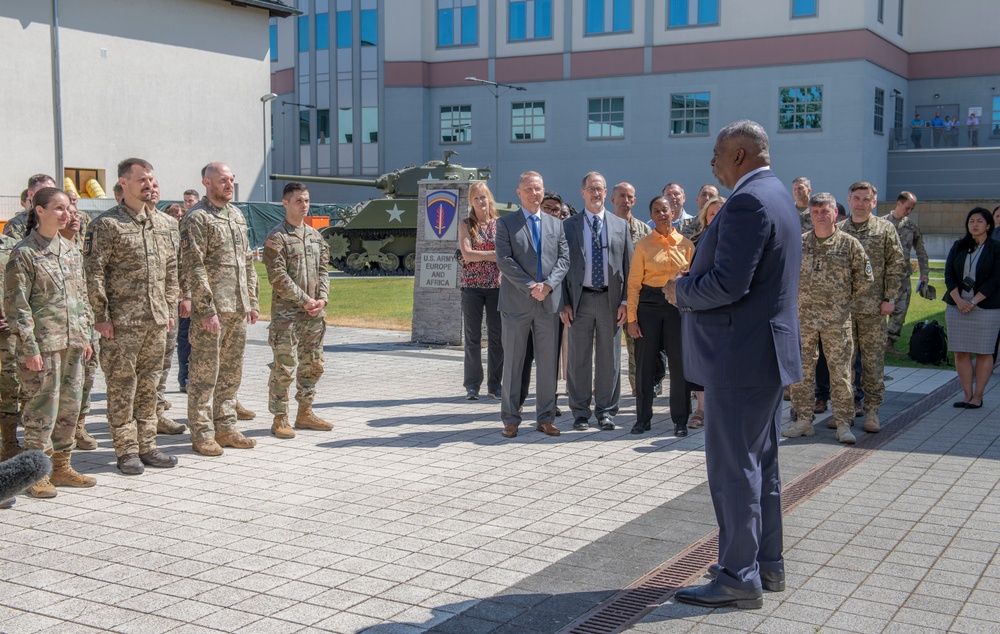 Secretary of Defense Lloyd J. Austin III visits USAREUR-AF