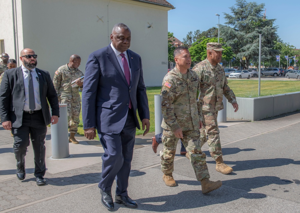 Secretary of Defense Lloyd J. Austin III visits USAREUR-AF