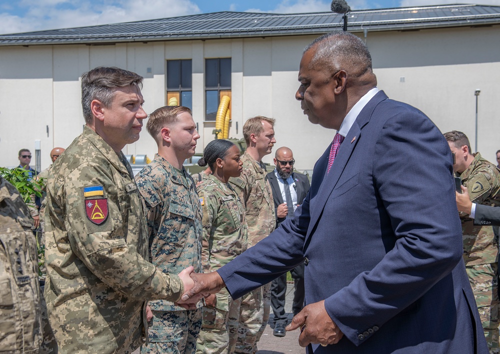 Secretary of Defense Lloyd J. Austin III visits USAREUR-AF