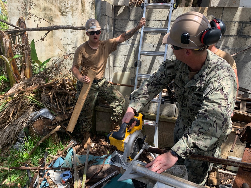 RISEUP Continues to Install Temp Roofs in Guam