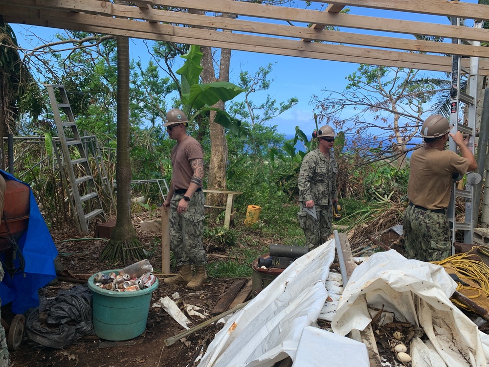 RISEUP Continues to Install Temp Roofs in Guam
