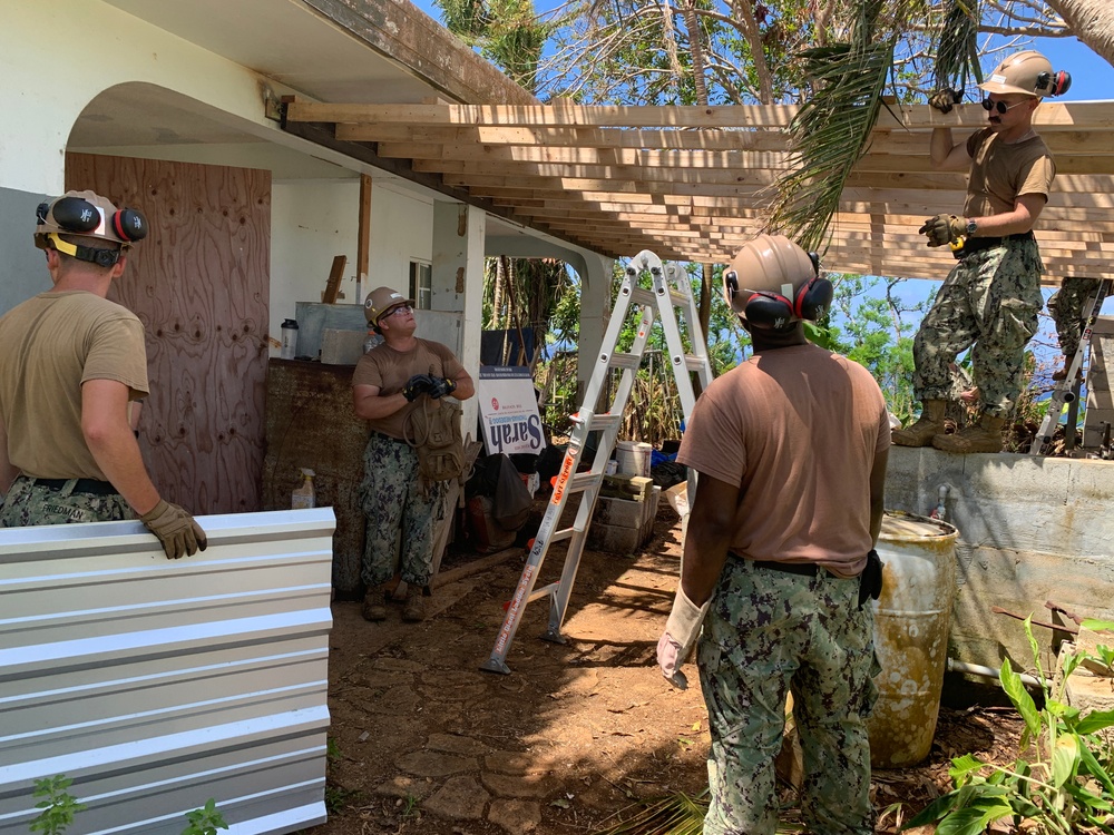 RISEUP Continues to Install Temp Roofs in Guam