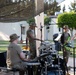 Soldiers from the U.S. Army, 23rd Utah Army National Guard band perform for members of a mult-national military audience