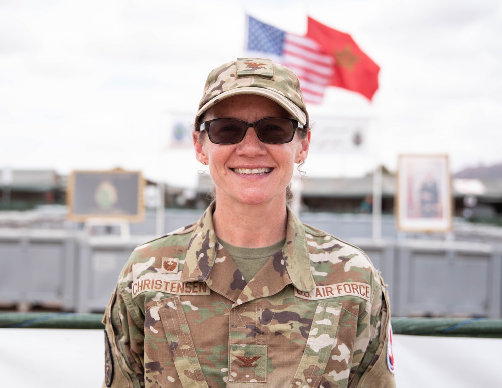 The 151st Medical Group from Utah Air National Guard conducts operations at HCA field hospital during African Lion 2023.