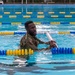 Army Reserve Sgt. Asuerus Thompson completes swimming time-trial