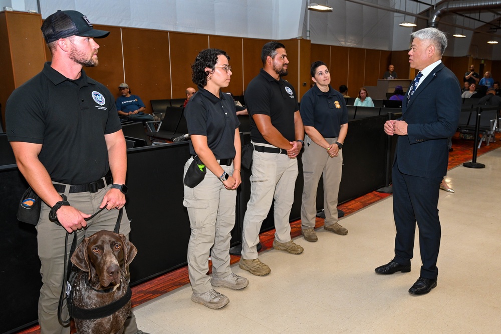 Deputy Secretary of Homeland Security John Tien visits Joint Base San Antonio-Lackland 15 June 2023