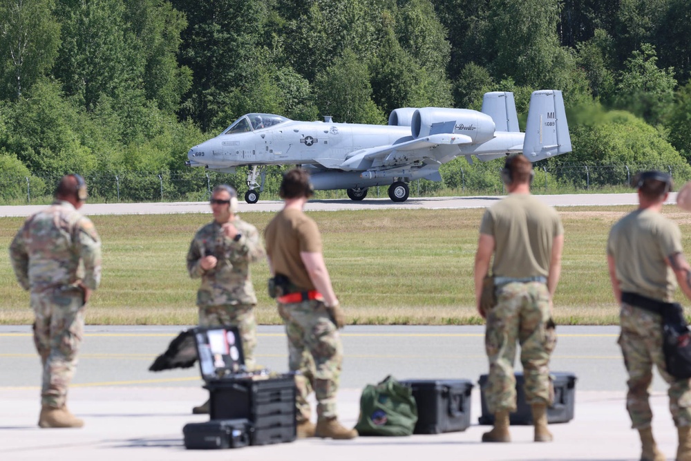 127th Maintainers Conduct Integrated Combat Turn in Latvia