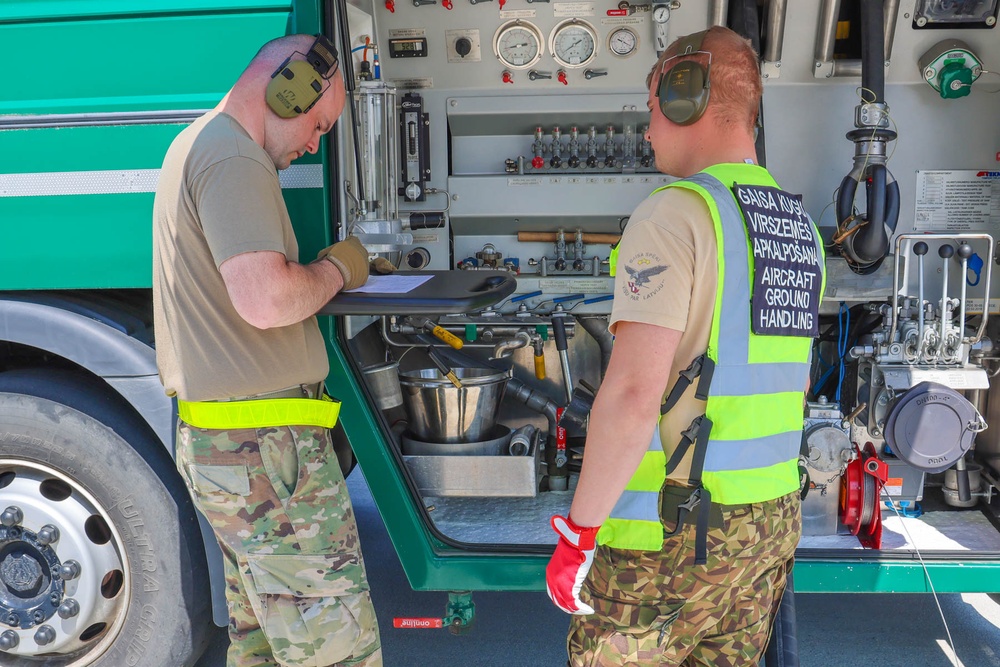 127th Maintainers Conduct Integrated Combat Turn in Latvia