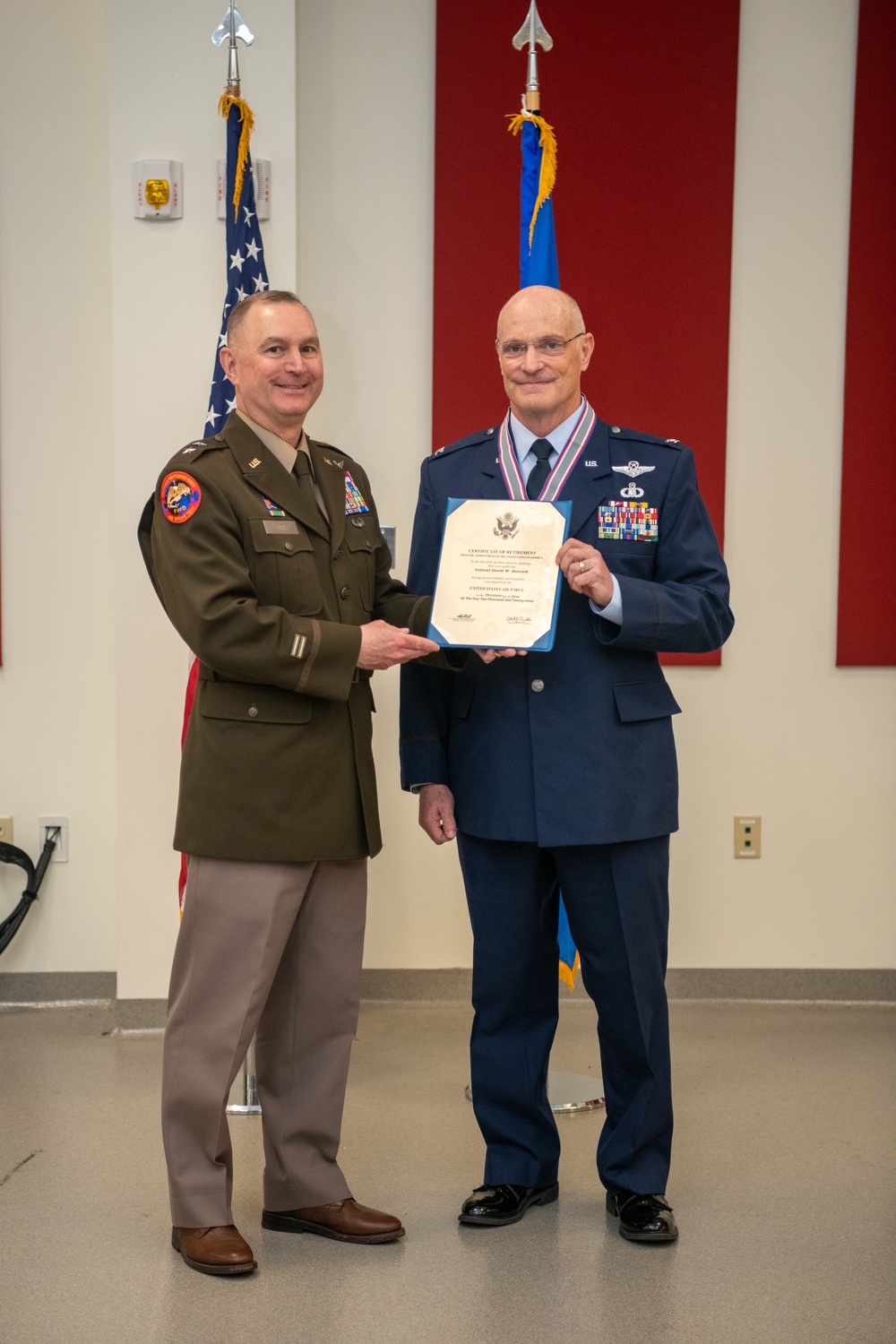 Col. Bennett retires