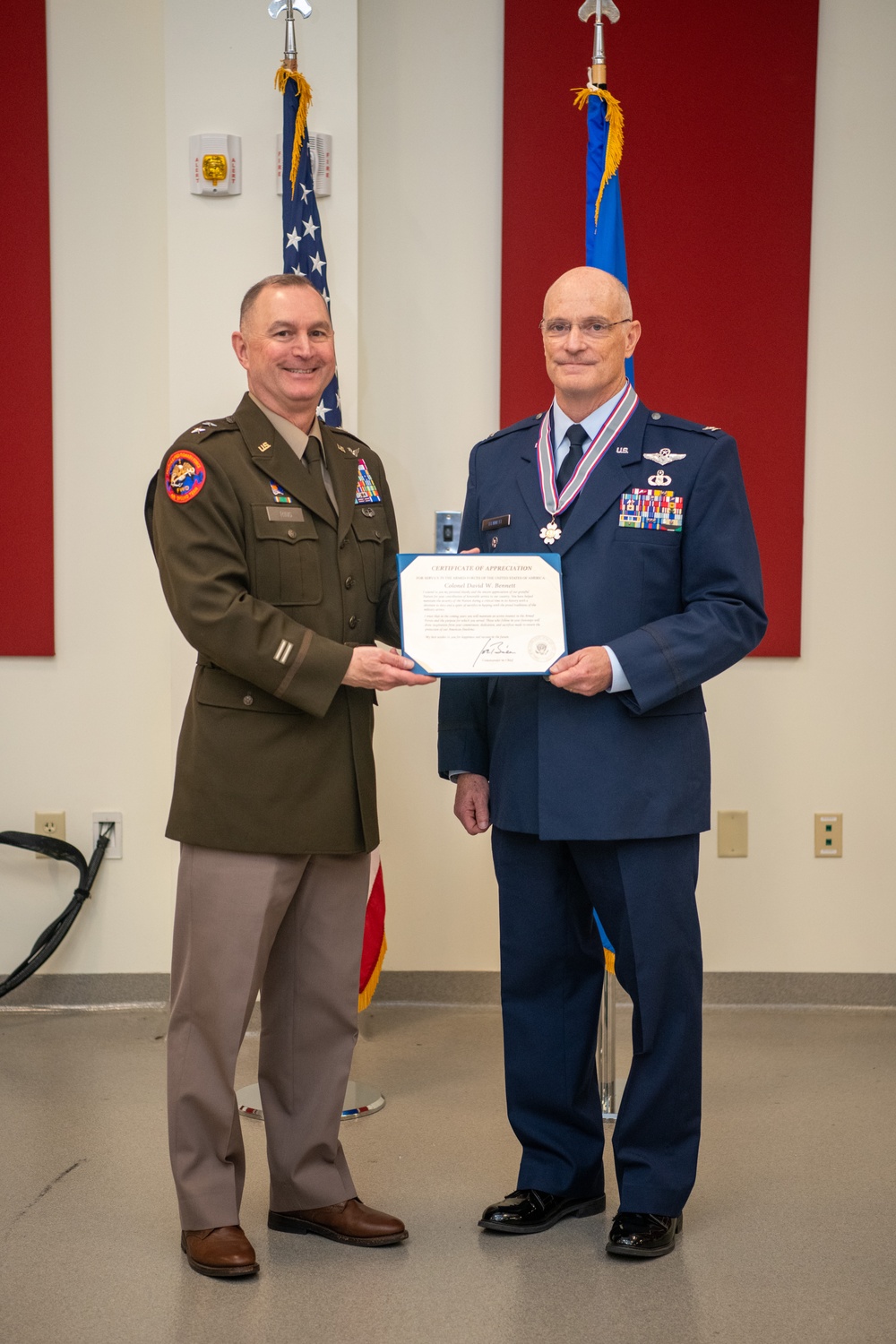 Col. Bennett retires