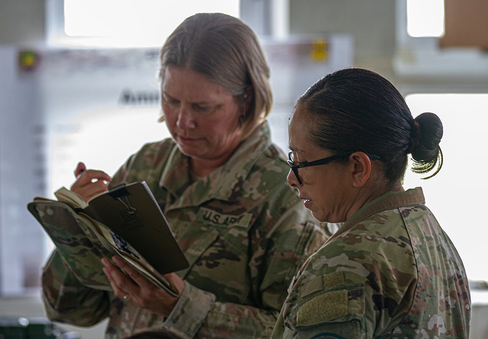 254th Transportation Battalion conducts staff exercise during AT