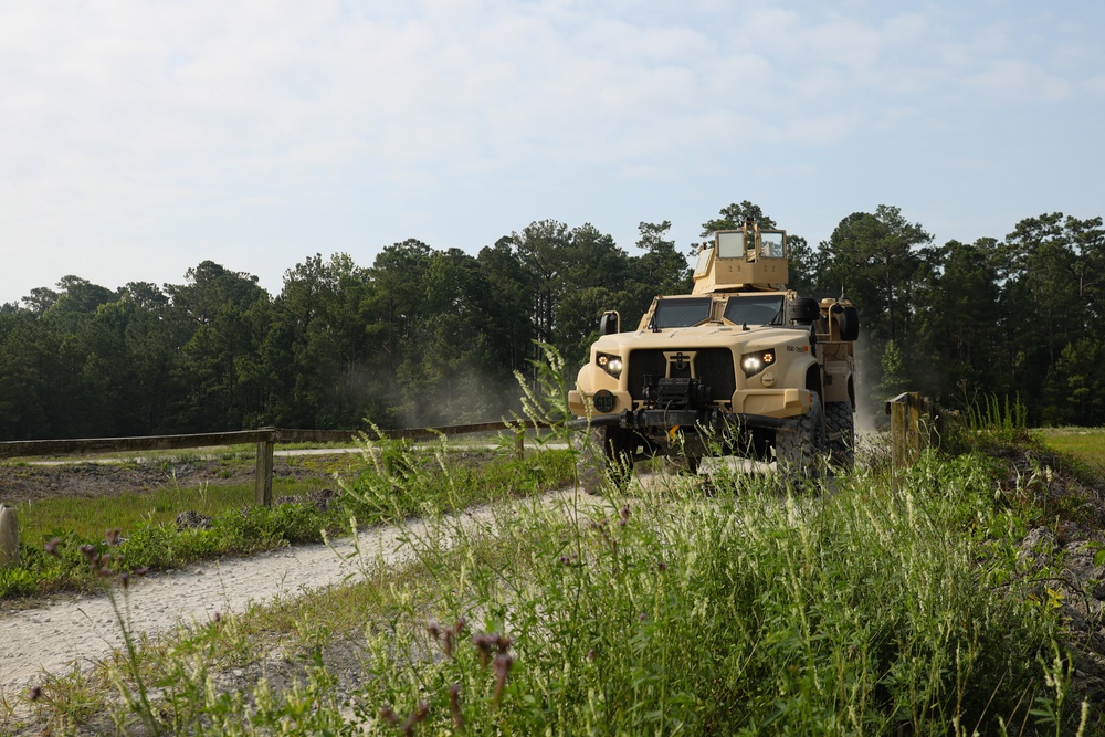 U.S. Marines participate in Combat Vehicle Operator Training Range