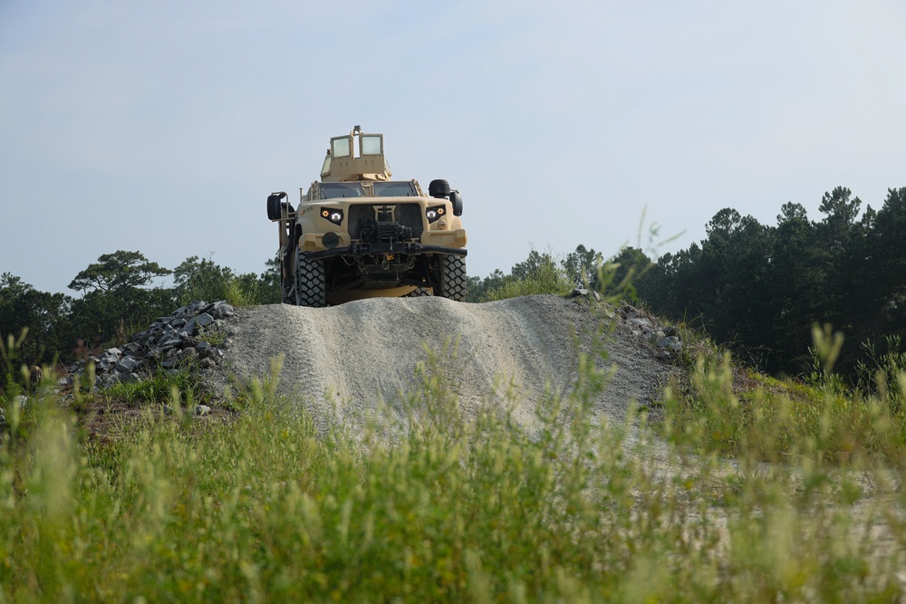 U.S. Marines participate in Combat Vehicle Operator Training Range