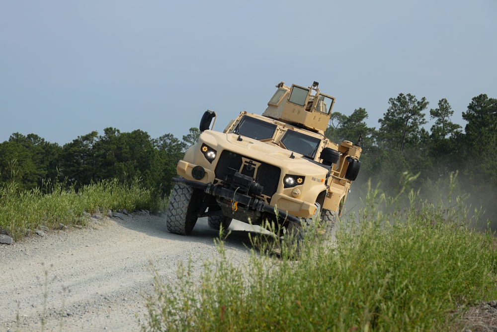 U.S. Marines participate in Combat Vehicle Operator Training Range