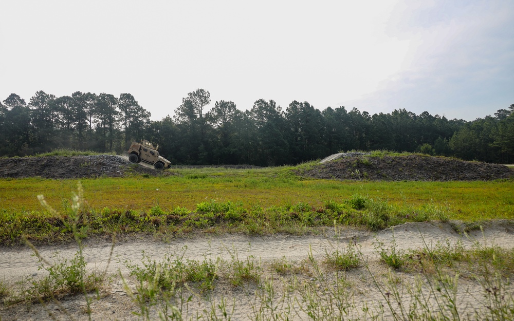 U.S. Marines participate in Combat Vehicle Operator Training Range