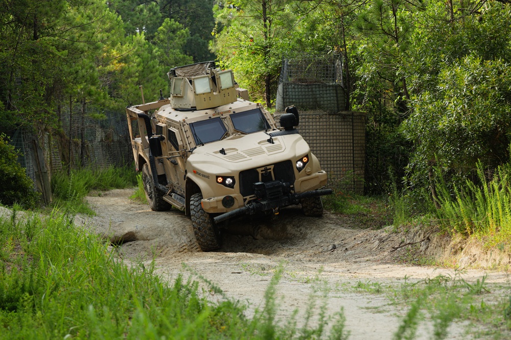 U.S. Marines participate in Combat Vehicle Operator Training Range