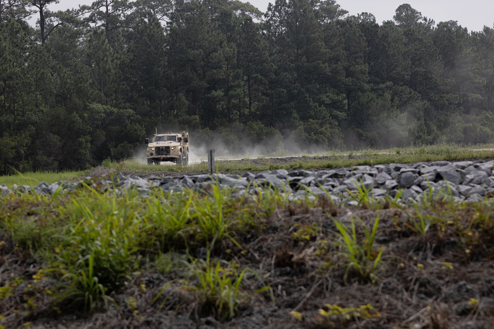 U.S. Marines participate in Combat Vehicle Operator Training Range