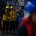 USS Ronald Reagan (CVN 76) conducts replenishment-at-sea with USNS Carl Brashear