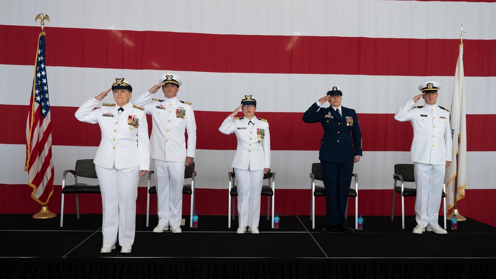 Change of Command ceremony held at U.S. Coast Guard Base Cape Cod