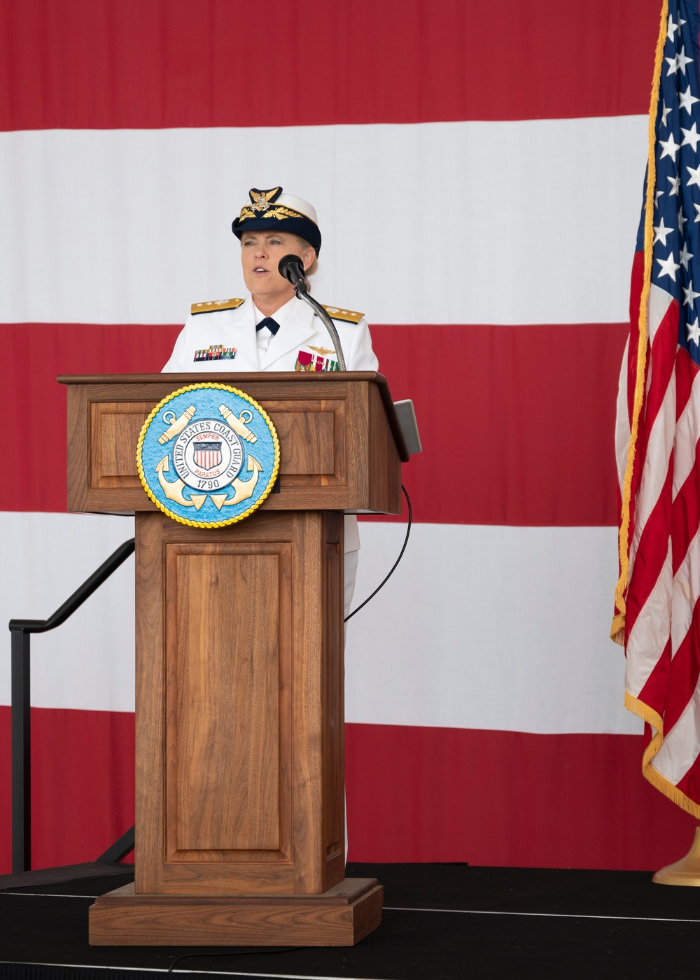 Change of Command ceremony held at U.S. Coast Guard Base Cape Cod