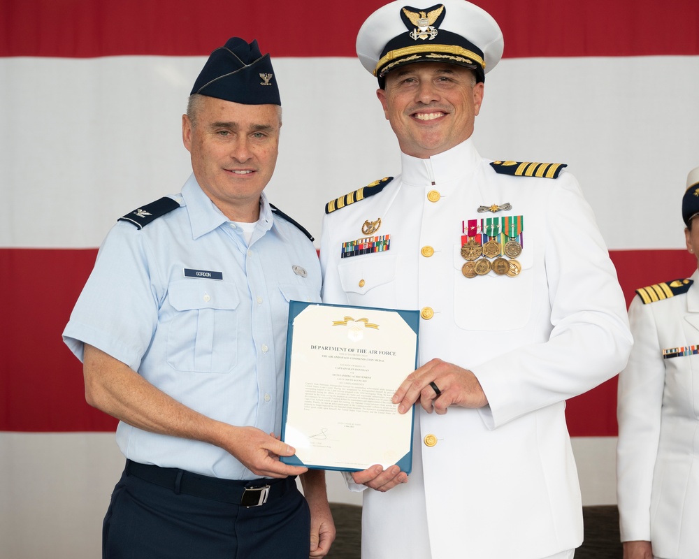 Change of Command ceremony held at U.S. Coast Guard Base Cape Cod