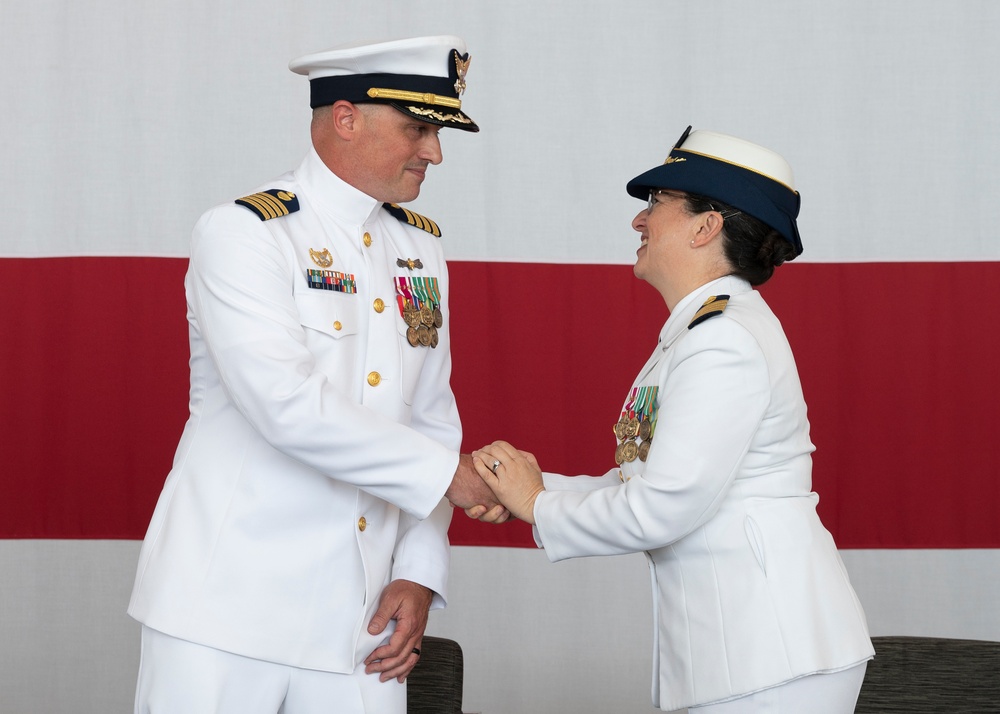 Change of Command ceremony held at U.S. Coast Guard Base Cape Cod