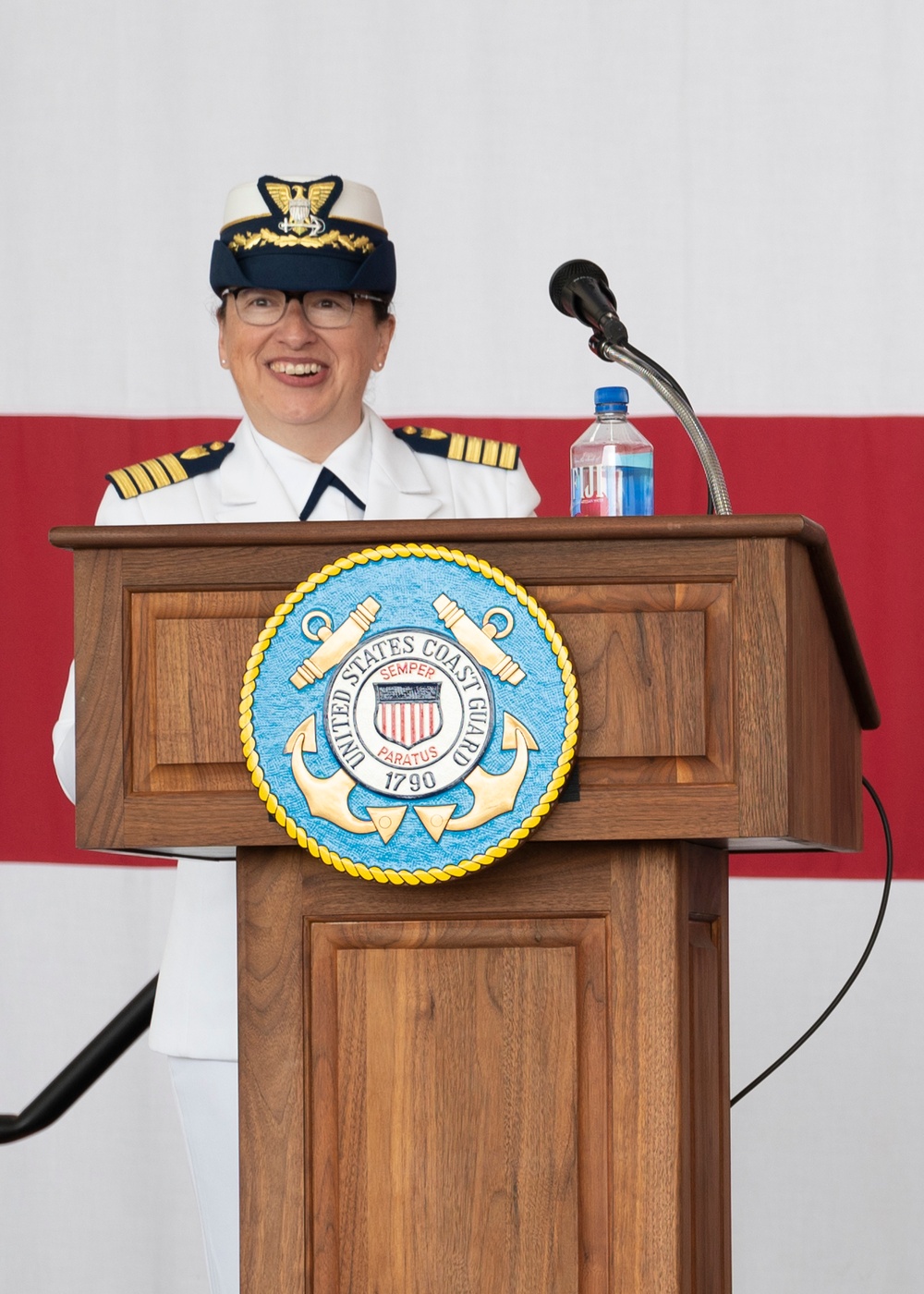 Change of Command ceremony held at U.S. Coast Guard Base Cape Cod