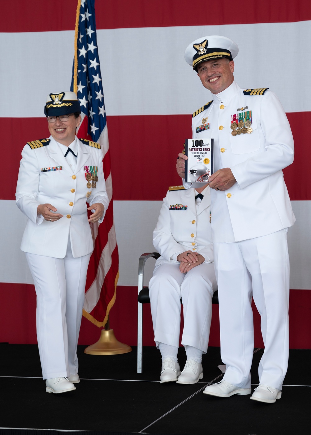 Change of Command ceremony held at U.S. Coast Guard Base Cape Cod