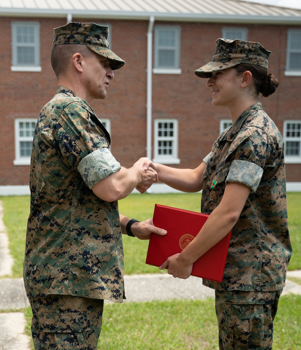 Dvids Images Cpl Chelsea Shampine Awarded The Navy And Marine Corps Achievement Medal 