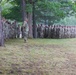 Guardsmen stand in formation as The Adjutant General acknowledges their achievements