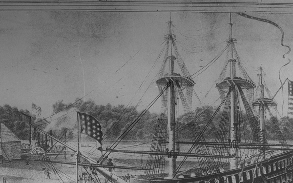 Our Yard History: Dry Dock 1 and USS Delaware – 190 Years Ago