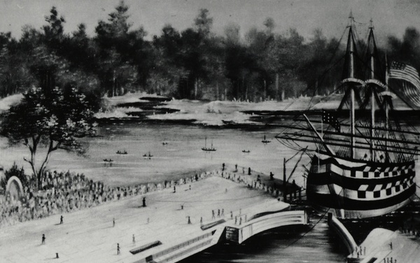 Our Yard History: Dry Dock 1 and USS Delaware – 190 Years Ago