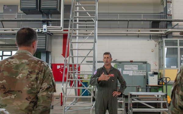 MA Guard Leadership visits 104FW Airmen during AD23