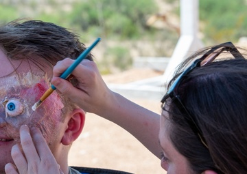 Moulage application by 943d Aeromedical Squadron