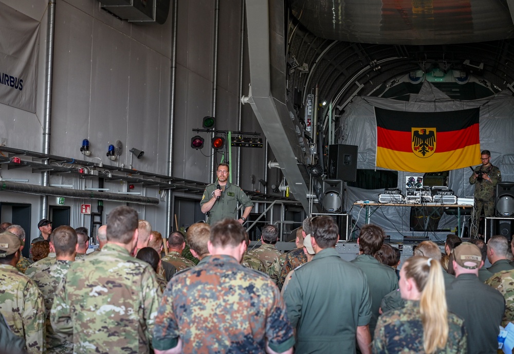 165th AW Airmen attend Nation's Day celebration during exercise Air Defender 2023