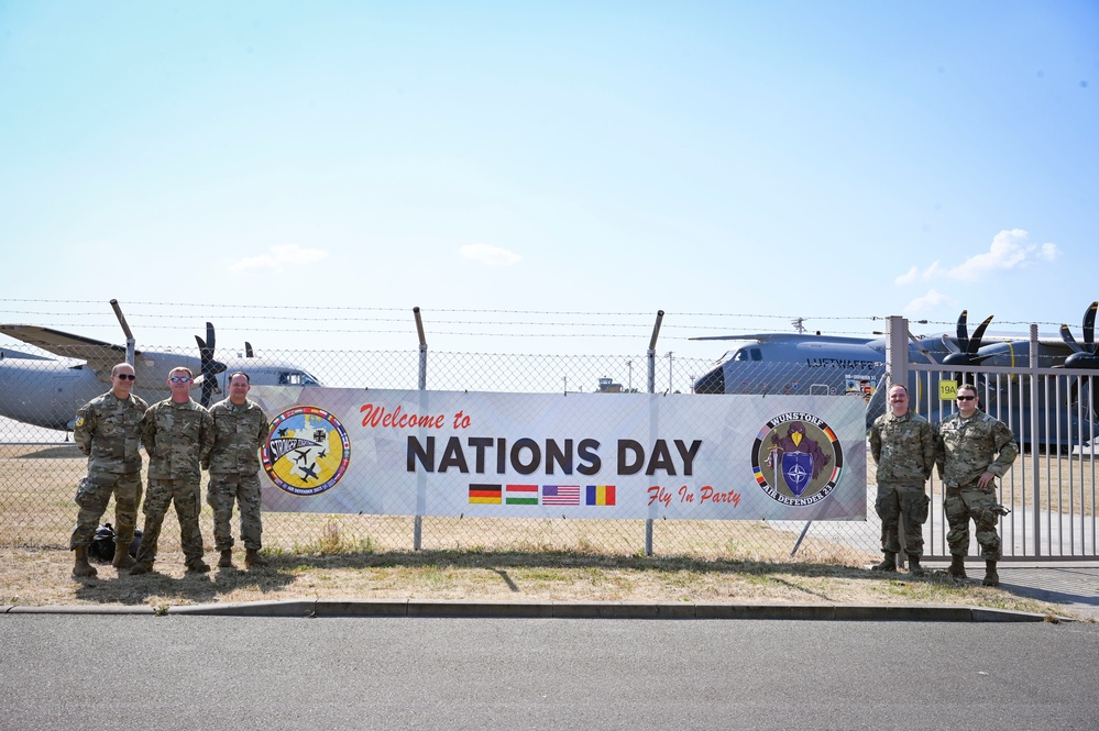 165th AW Airmen attend Nation's Day celebration during exercise Air Defender 2023