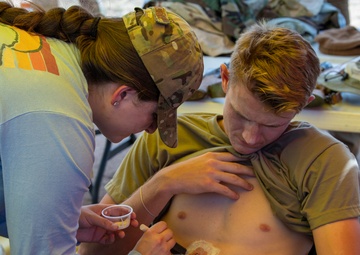 Moulage application by 943d Aeromedical Squadron