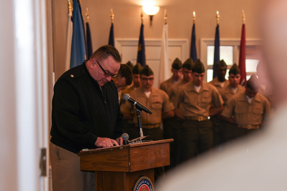 Security Battalion Change of Command ceremony