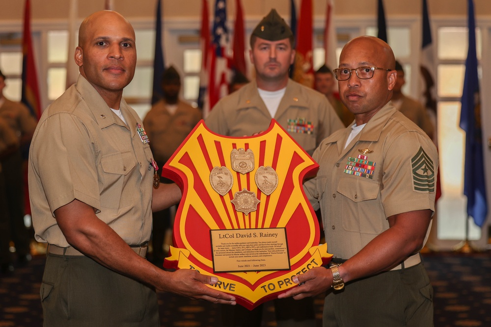 Security Battalion Change of Command ceremony