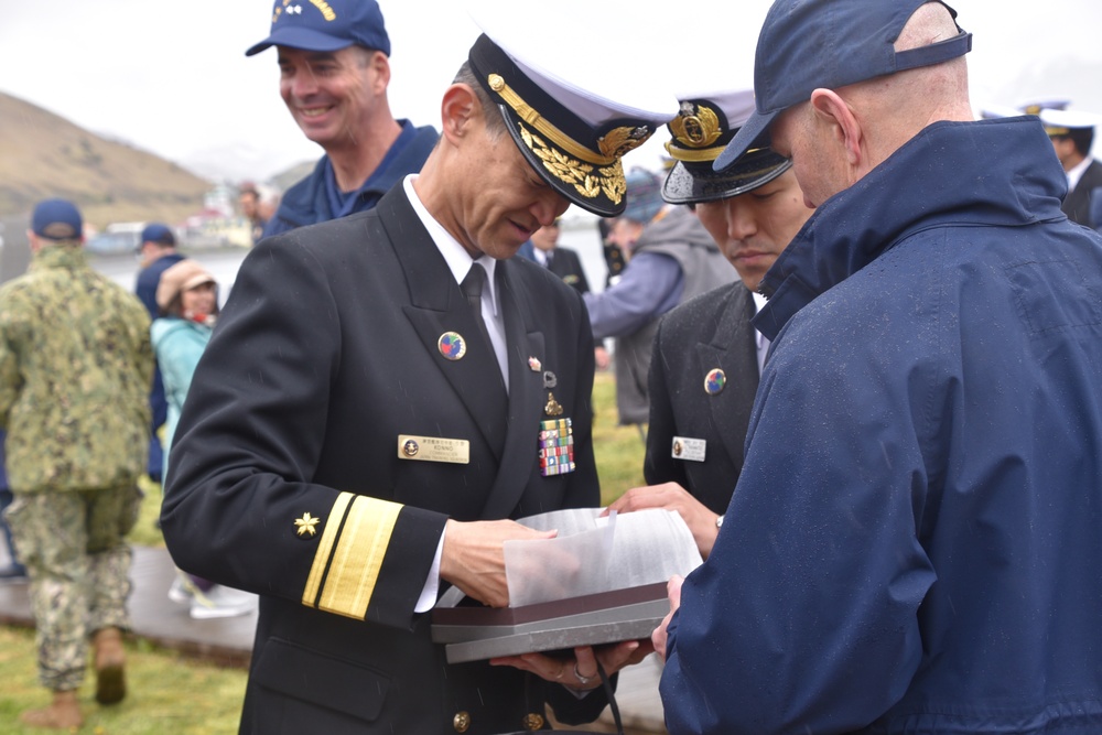 Coast Guard greets Japanese Self Defense Force in Bearing Sea and Unalaska