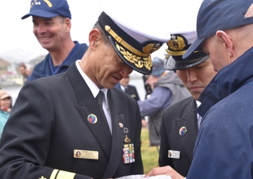 Coast Guard greets Japanese Self Defense Force in Bearing Sea and Unalaska