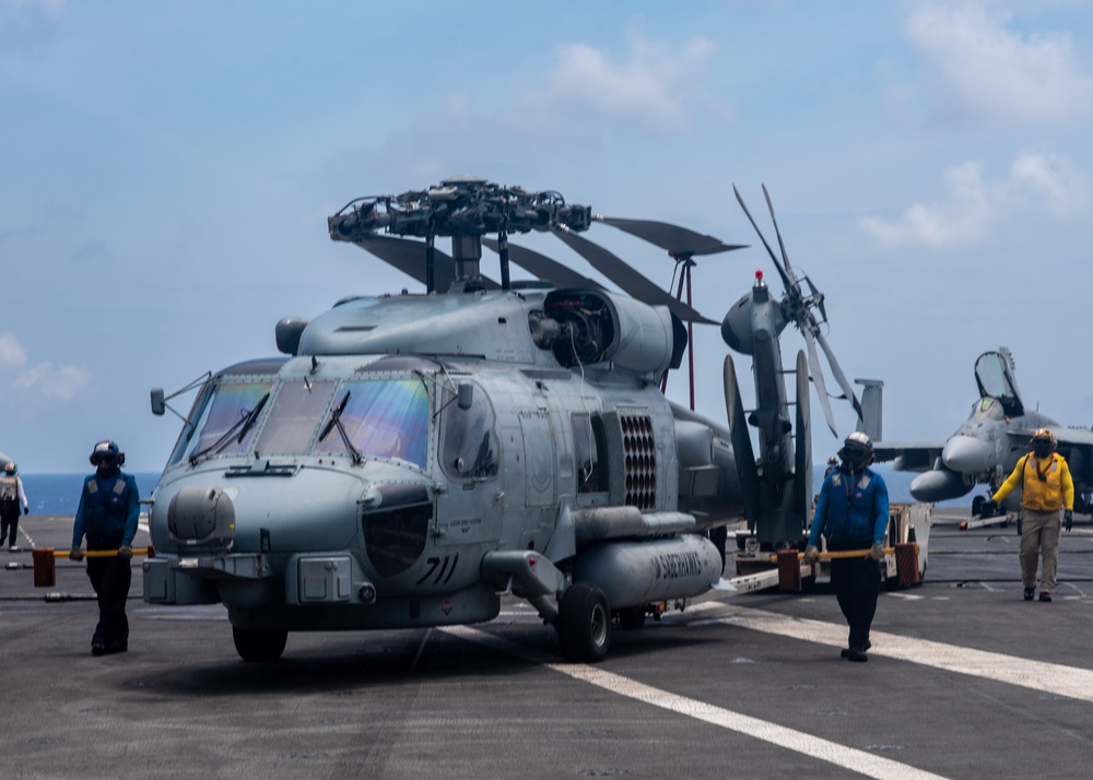 USS Ronald Reagan (CVN 76) conducts flight operations