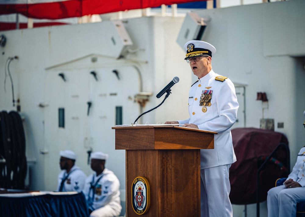 USNS Comfort (T-AH 20) Medical Treatment Facility Change of Command