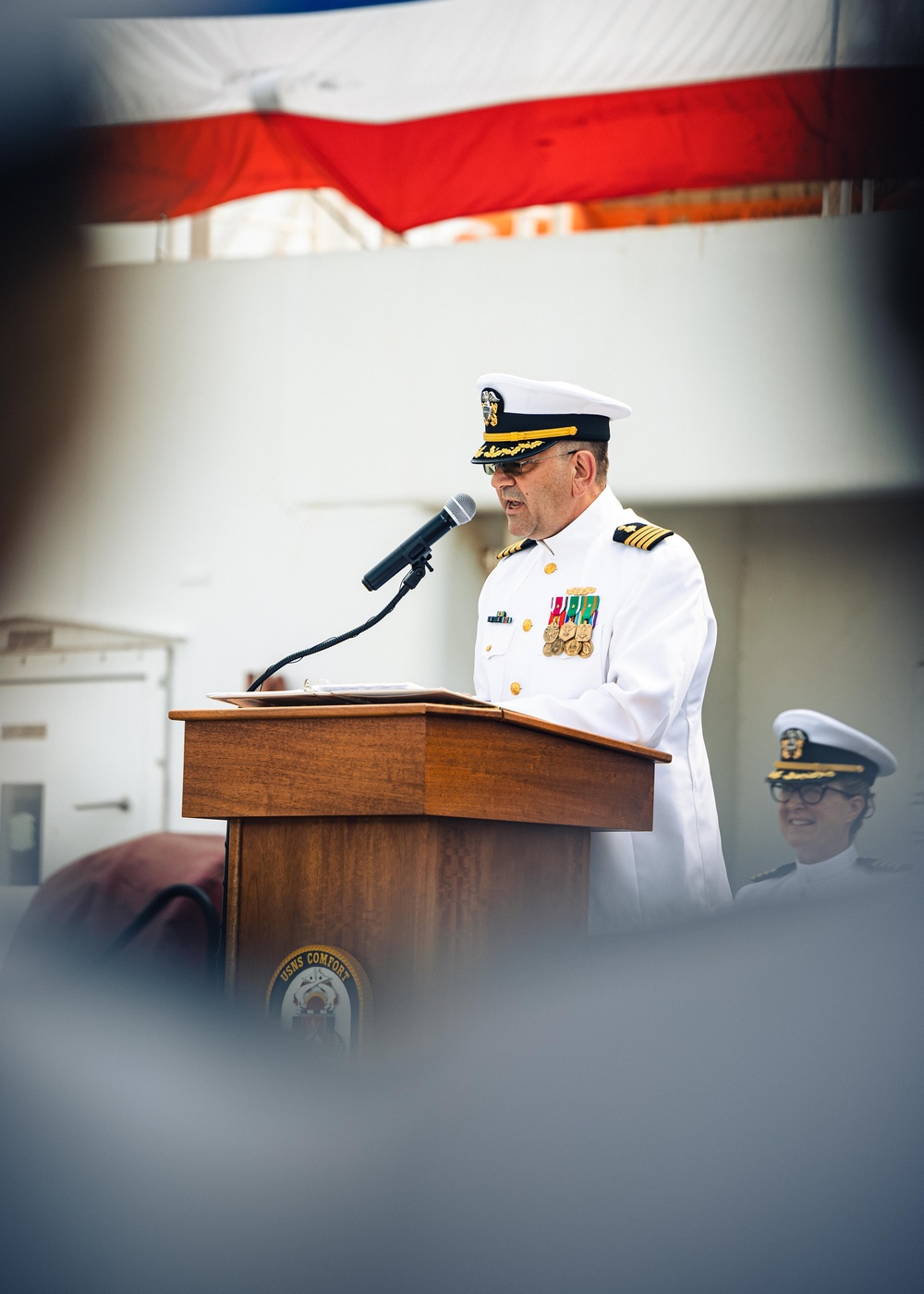 USNS Comfort (T-AH 20) Medical Treatment Facility Change of Command