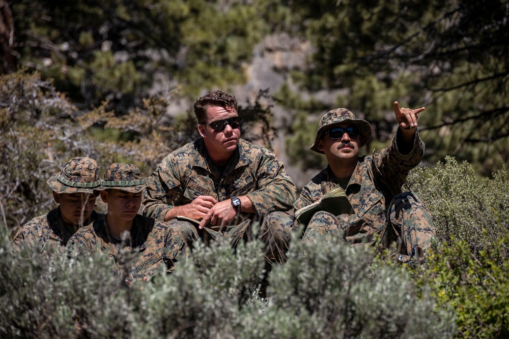 MTX 4-23: Marines with 2nd Battalion, 23d Marine Regiment practice terrain association at Mountain Warfare Training Center